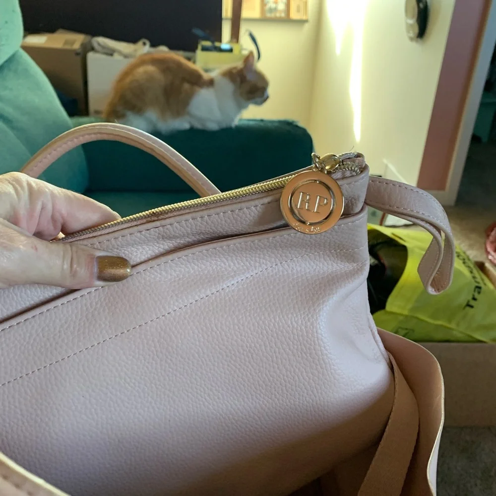 Elegant Pink Diaper Bag with Gold Chain by Rachel Parcell’s “itzy ritzy”